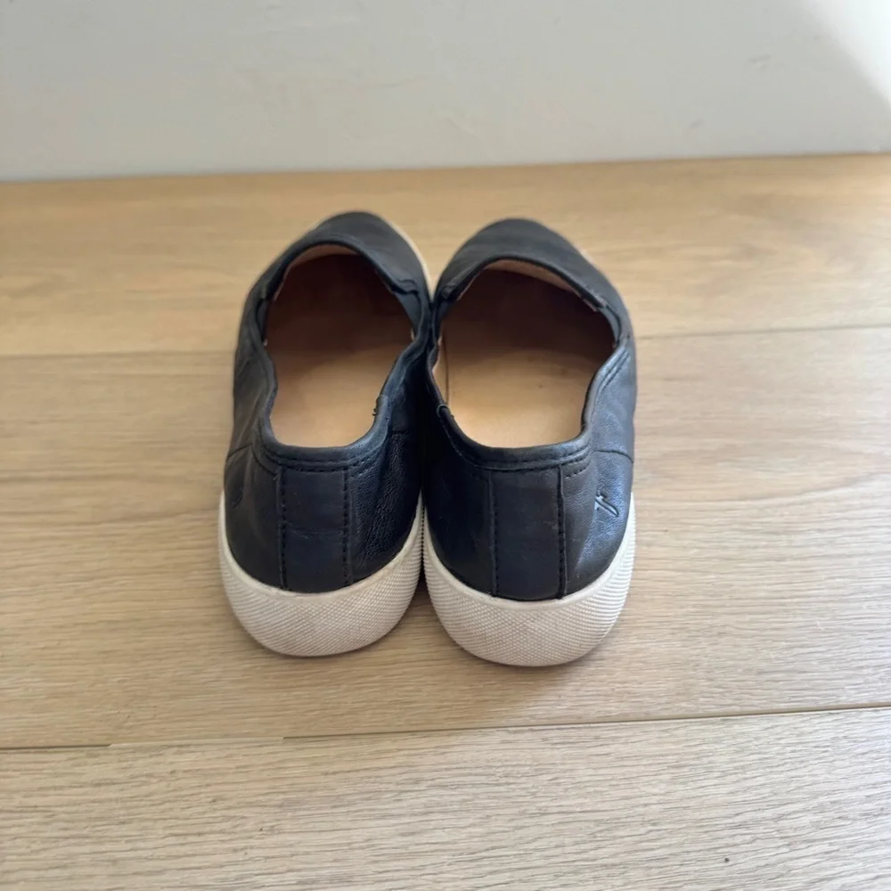 Frye Mia Black Slip-On Shoes